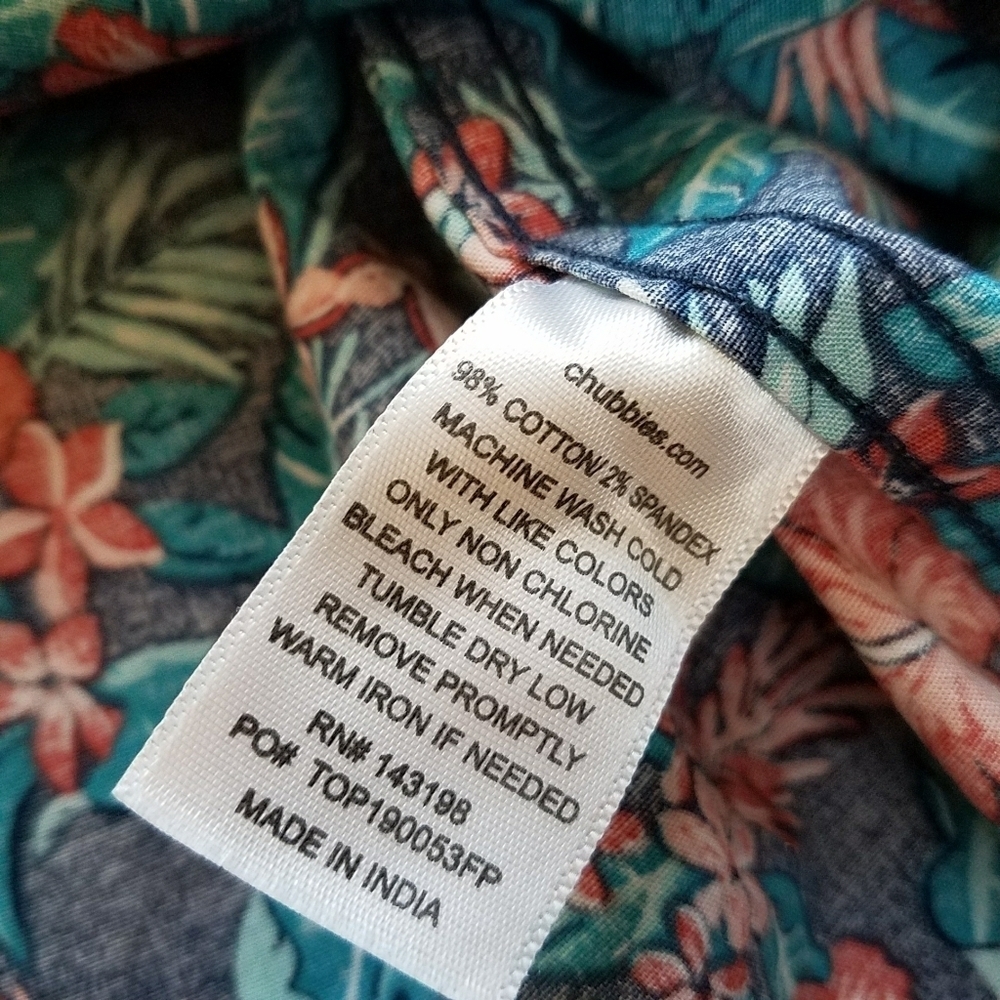 Chubbies Hawaiian Print Shirt - Picture 8 of 8